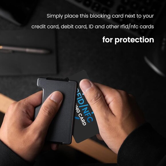RFID Blocking Card 6 Pack, Contactless NFC Debit Credit Card Passport Protector, - Picture 5 of 7